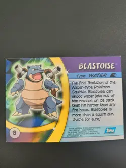 Blastoise [Foil] #8 (Pokemon 2004 Topps Advanced Challenge) - Image 2