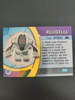 Registeel [Foil] #57 (Pokemon 2004 Topps Advanced Challenge) - Image 2