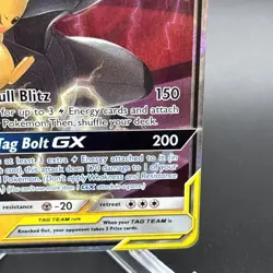 Pokemon Pikachu & Zekrom GX Ultra Rare Holo SM - Team Up 33/181 NM - Image 4
