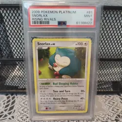 2009 Pokemon Platinum Snorlax Rising Rivals #81/111 PSA 9 - Image 1