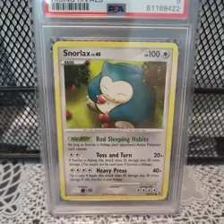 2009 Pokemon Platinum Snorlax Rising Rivals #81/111 PSA 9 - Image 2