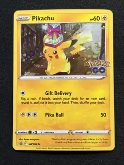 SWIRL 🌀 Pikachu SWSH234 Pokemon TCG Sword & Shield Promo Holo Swirl - Image 3