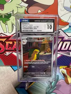 CGC 10 Gumshoos 153/132 Illustration Rare - Mega Evolution - Pokemon -SHIPS FAST - Image 1