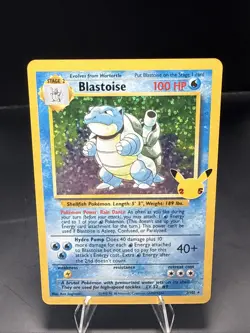 Pokemon TCG Blastoise Celebrations: Classic Collection 2/102 Holo Holo Rare D - Image 1