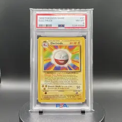 Pokemon 1999 Game Electrode #21 PSA NM-MT Base Set Trading Card - Image 1