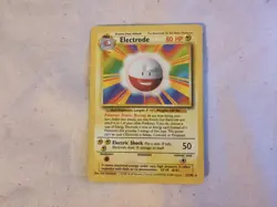 Electrode 21/102 Rare Base Set Pokemon Card Pokemon TCG LP - Image 1