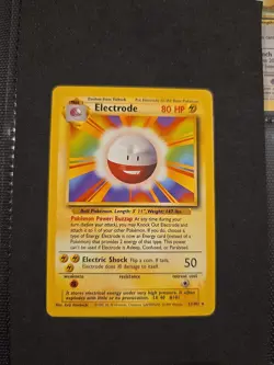 Electrode 21/102 Base Set Non-Holo Rare Vintage WOTC Pokemon Card 1999 - Image 1