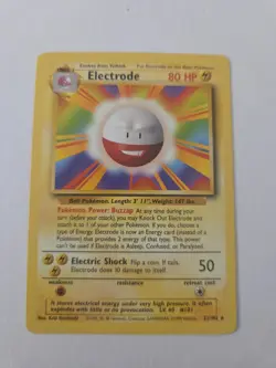 Pokemon TCG Electrode Base Set 21/102 Regular Rare 1999 Card - Image 1