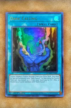 x3 Dark Calling - Mint Playset - MAMA-EN082 Ultra Rare 1st Edition Yugioh - Image 1