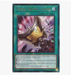 Triple Tactics Talent RA01-EN063 Prismatic Ultimate Rare PUR NM Yugioh - Image 1
