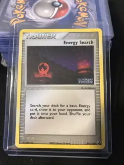 Pokemon Card Energy Search (EX Unseen Forces) 94/115 NEAR MINT Stamped Holo Rare - Image 2