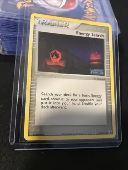Pokemon Card Energy Search (EX Unseen Forces) 94/115 NEAR MINT Stamped Holo Rare - Image 3
