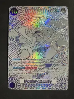 One Piece CCG Monkey D Luffy OP11-118 SEC Silver SP English Edition - Image 1