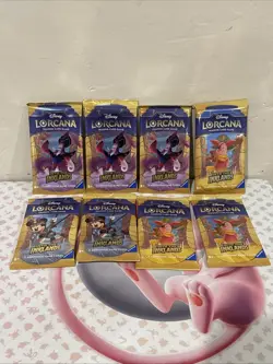 NEW- Disney Lorcana - Into the Inklands - Booster Pack Lot of 8- Factory Sealed - Image 1