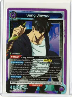 Union Arena: Solo Leveling SUNG JINWOO Super Rare (SR) UE17BT/SLG-1-021 - Image 1
