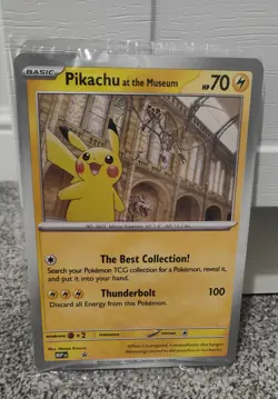 Pikachu At The Museum OVERSIZED Promo Card - Natural History Museum - SEALED ✅ - Image 1