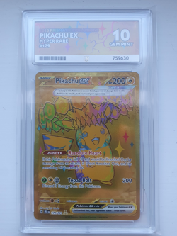 Pokemon TCG Card Pikachu EX Prismatic Evolutions Hyper Rare Ace 10 179/131 - Image 1