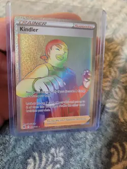Kindler Rainbow Rare 179/172 Brilliant Stars Full Art Holo NM Pokemon Card - Image 1
