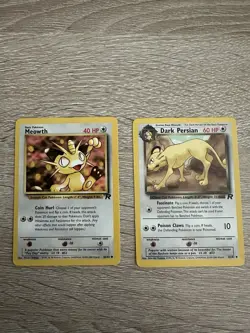 Pokemon Cards Meowth Dark Persian Rocket Set With Bonus Gift - Image 1