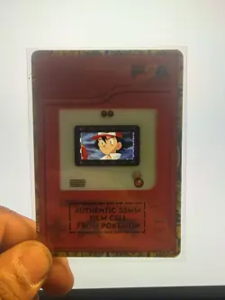Pokemon Film Cell Card 35mm Movie Ash - Image 1