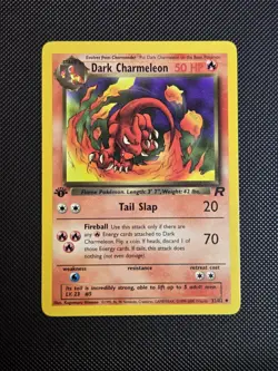 DARK CHARMELEON 2000 POKEMON TEAM ROCKET 1ST EDITION UNCOMMON CARD 32/82 NMMT - Image 1