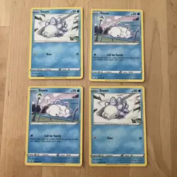 SNOM 029/072 (2x) & SNOM 063/202 (2x) lot of 4 Pokemon cards, NM/M - Image 1