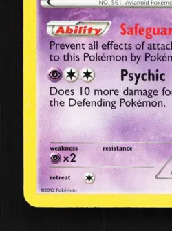 Sigilyph 52/124 LP Dragons Exalted English Pokemon Card TCG - Image 2