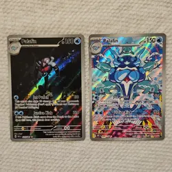 Pokemon Palafin 2 Full Art Holo Cards Paldea Evolved Lot - English Water Type - Image 1