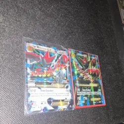 Pokemon TCG M Scizor EX & M Garchomp EX Holo Lot of 2 Cards English - Image 1