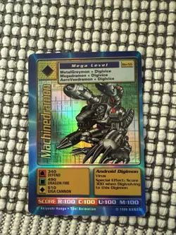 Machinedramon Digimon TCG Card BO-55 Holo Foil 1999 NM Near Mint - Image 2