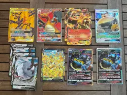 Pokemon TCG JUMBO Lot 40 Cards & 4 Binder Charizard GX EX Snorlax GX and More !! - Image 2