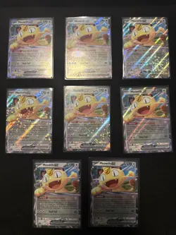 Meowth ex 062/088 - 2026 Perfect Order Double Rare Holo-Pokemon Card NM Qty 8 - Image 1