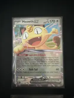 Meowth ex 062/088 - 2026 Perfect Order Double Rare Holo-Pokemon Card NM Qty 8 - Image 3