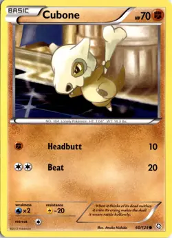 Cubone 60/124 Dragons Exalted Pokemon Card TCG - Image 1