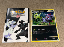 Pokemon TCG - Zorua and Celebi Promo Jumbo Card with tour book - Image 1