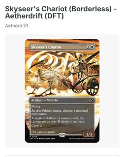 Magic The Gathering Skyseer's Chariot (Borderless) Aetherdrift Regular NM - Image 3