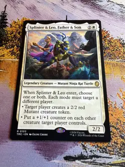 Splinter & Leo, Father & Son Mtg Turtle Team Up TMNT Mtg - Image 3