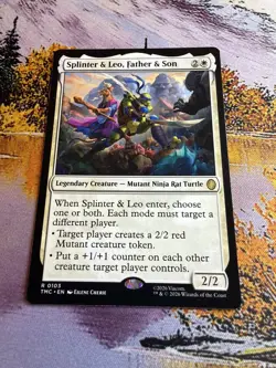 Splinter & Leo, Father & Son Mtg Turtle Team Up TMNT Mtg - Image 4