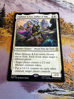 Splinter & Leo, Father & Son Mtg Turtle Team Up TMNT Mtg - Image 5