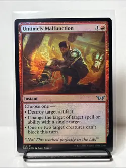 Untimely Malfunction (Foil) Duskmourn: House of Horror 0161 Uncommon MTG - Image 1