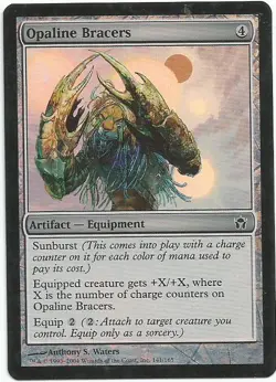 1x Foil - Opaline Bracers - Magic the Gathering MTG Fifth Dawn - Image 1