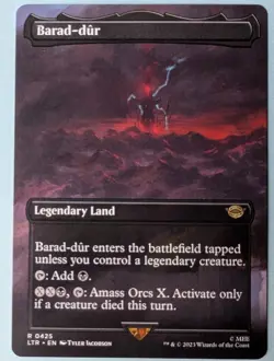 MTG Barad-dur LTR 425 R Borderless Regular Rare NM - Image 1