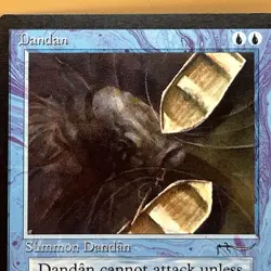 MTG Dandan Arabian Nights 1993 Vintage Magic The Gathering Blue Creature - Image 2