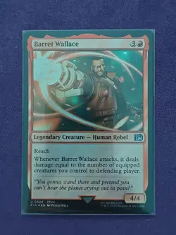 Barret Wallace (Surge Foil) #584 (NM) Final Fantasy FIN Magic MTG - Image 1
