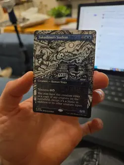 Foil Sakashima's Student TMNT Secret Lair MTG – Kevin Eastman Art – Near Mint - Image 1