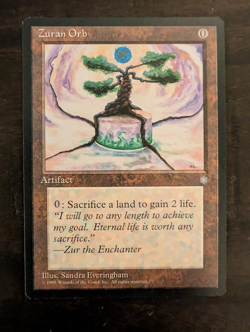 Zuran Orb – Ice Age MTG – Artifact – Vintage 1995 Magic The Gathering - Image 1