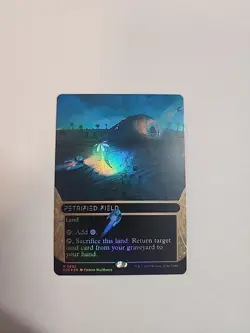 Petrified Field (0032) Edge of Eternities: Stellar Sights Borderless Foil Mythic - Image 1