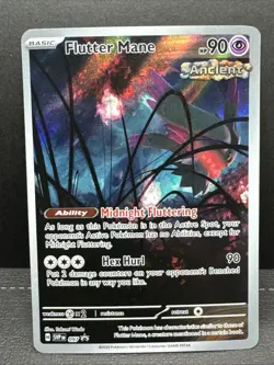 Flutter Mane Pokemon Card Full Art Illustration Promo 097 Black Star - Image 1