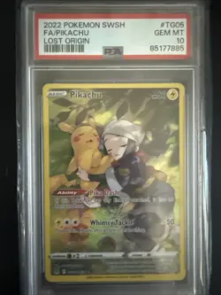 2022 Pokemon SWSH Lost Origin - Pikachu #TG05 Full Art - Image 1