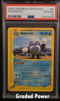 Expedition Poliwrath PSA 10 (3908) 60/165 Pokemon - Image 1